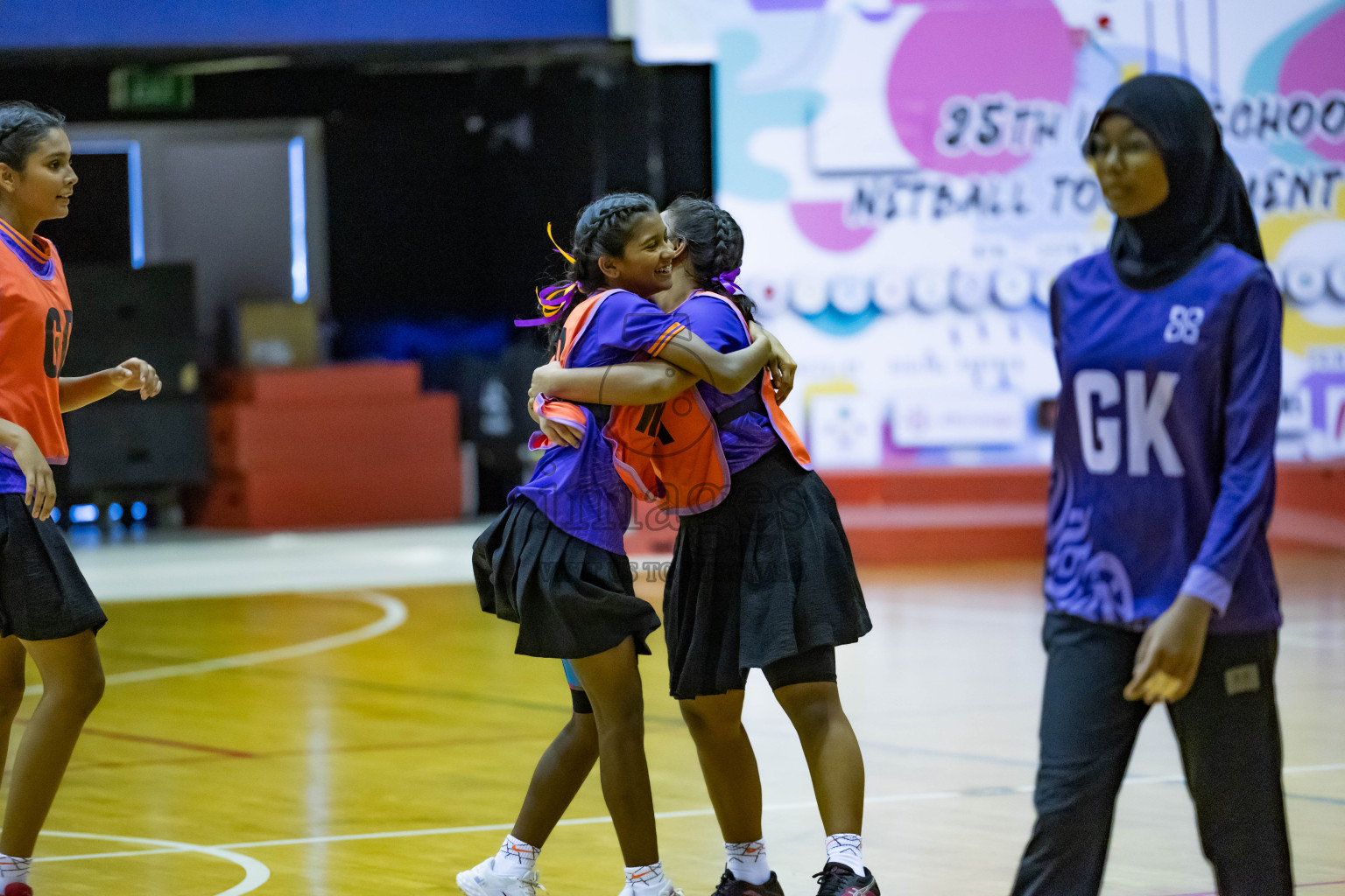 Day 12 of 25th Inter-School Netball Tournament was held in Social Center at Male', Maldives on Thursday, 22nd August 2024.