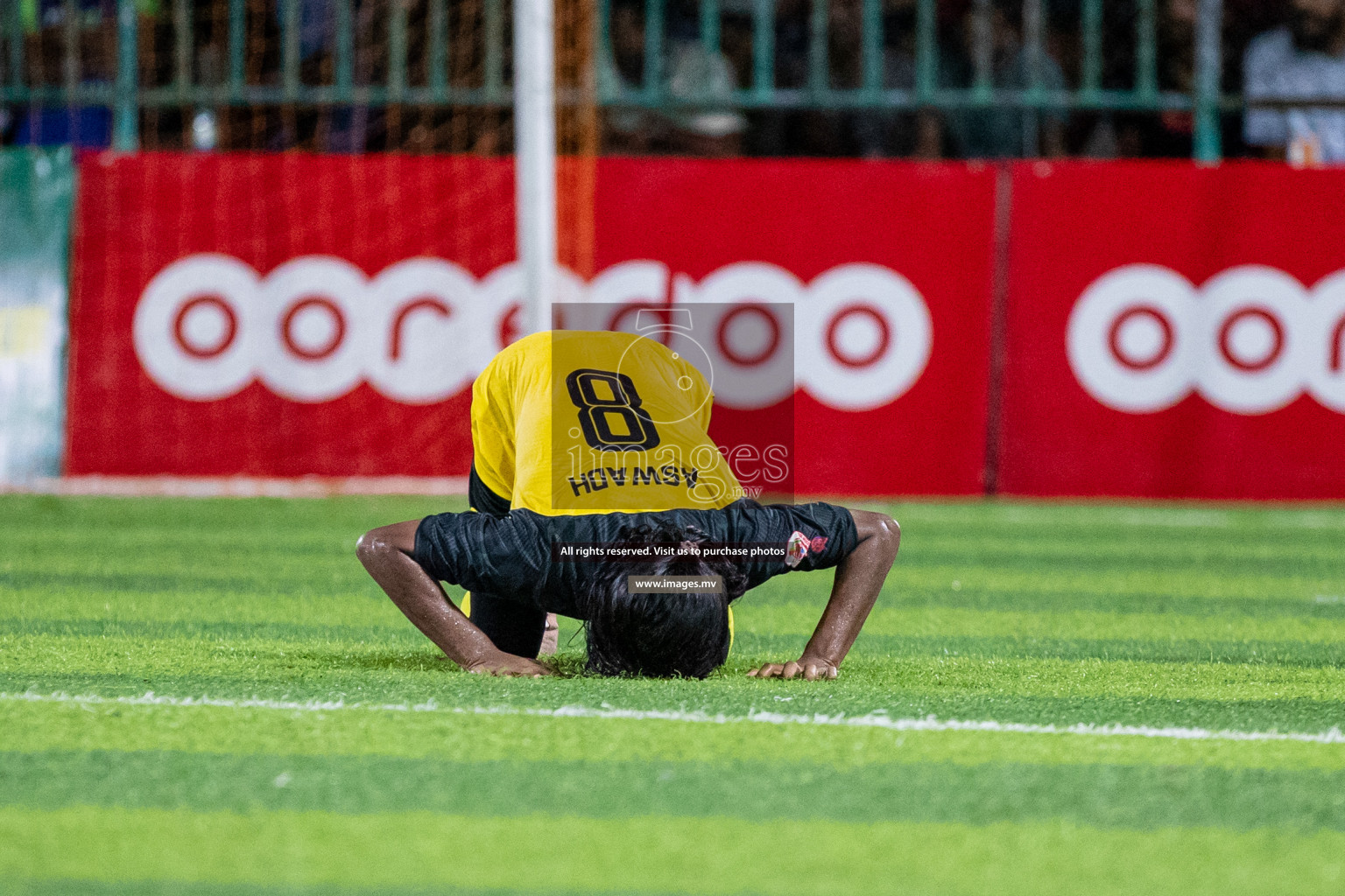 Team FSM Vs Prisons Club in the Semi Finals of Club Maldives 2021 held in Hulhumale, Maldives on 15 December 2021. Photos: Shuu Abdul Sattar / images.mv