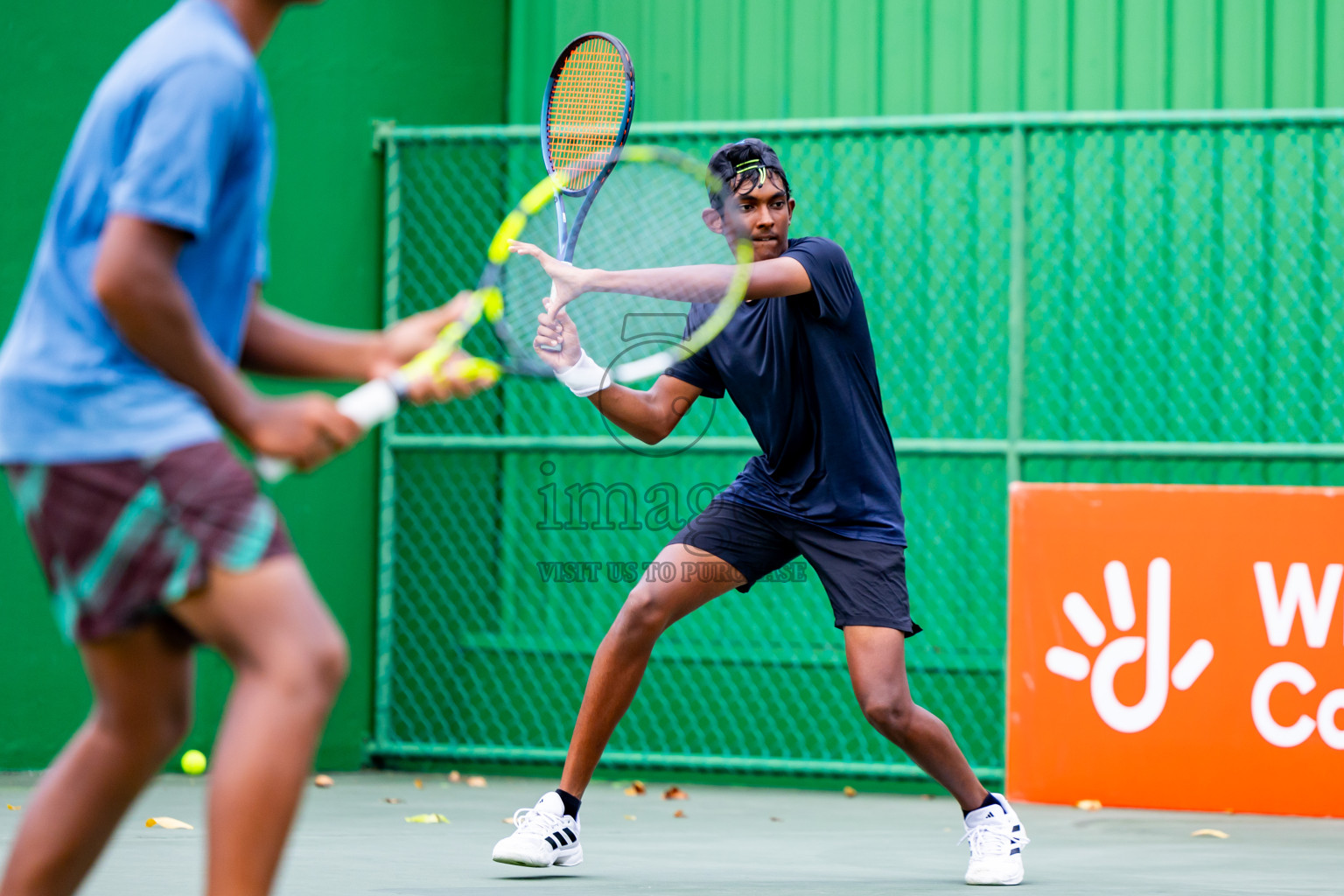 Day 5 of ATF Maldives Junior Open Tennis was held in Male' Tennis Court, Male', Maldives on Monday, 16th December 2024. Photos: Nausham Waheed/ images.mv