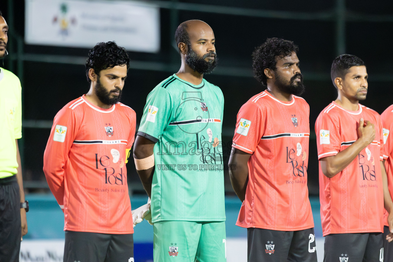 Ifhaams vs J Kovi Goani in Day 1 of Laamehi Dhiggaru Ekuveri Futsal Challenge 2025 was held on Thursday, 24th July 2025, at Dhiggaru Futsal Ground, Dhiggaru, Maldives Photos: Areef Adam / images.mv
