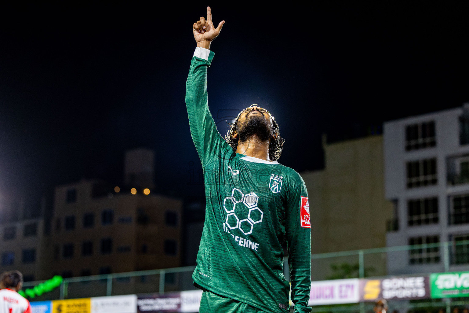 Th Thimarafushi vs Th Dhiyamigili in Day 10 of Golden Futsal Challenge 2025 was held on Tuesday, 14th January 2025, in Hulhumale', Maldives Photos: Nausham Waheed / images.mv