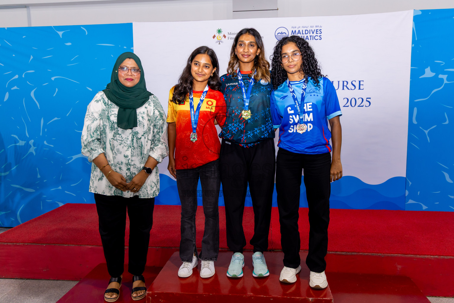 Closing Ceremony of 1st National Short Course Swimming Competition held in Hulhumale', Maldives on Thursday, 19th June 2025. Photos: Nausham Waheed / images.mv