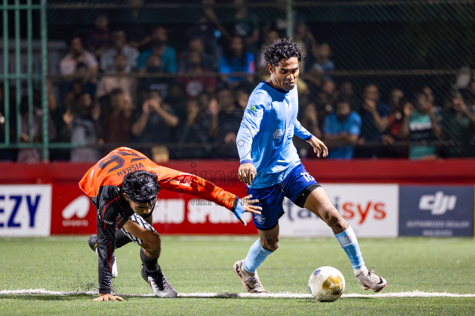 M Dhiggaru vs M Muli in Meemu Atoll Finals in Day 25 of Golden Futsal Challenge 2025 was held on Wednesday , 28th January 2025, in Hulhumale', Maldives. Photos: Ismail Thoriq / images.mv