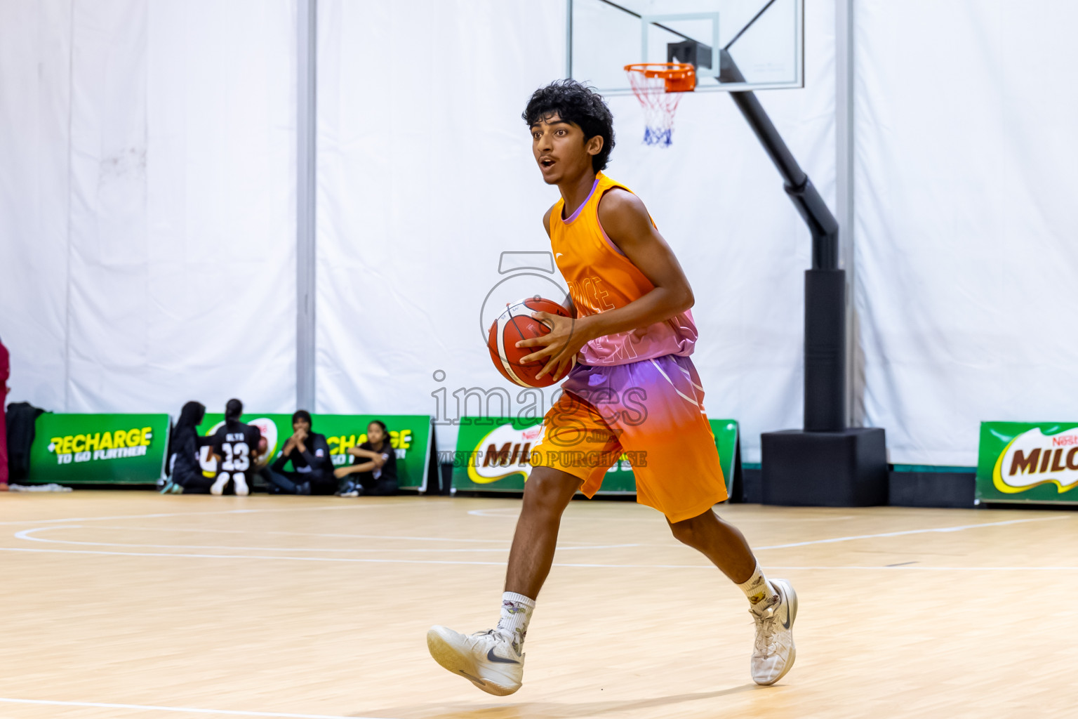 Day 2 of Milo 5 x 5 Junior Challenge 2025 - Basketball tournament held in Basketball Training Center, Male', Maldives on Friday, 10th October 2025. Photos by: Nausham Waheed / Images.mv