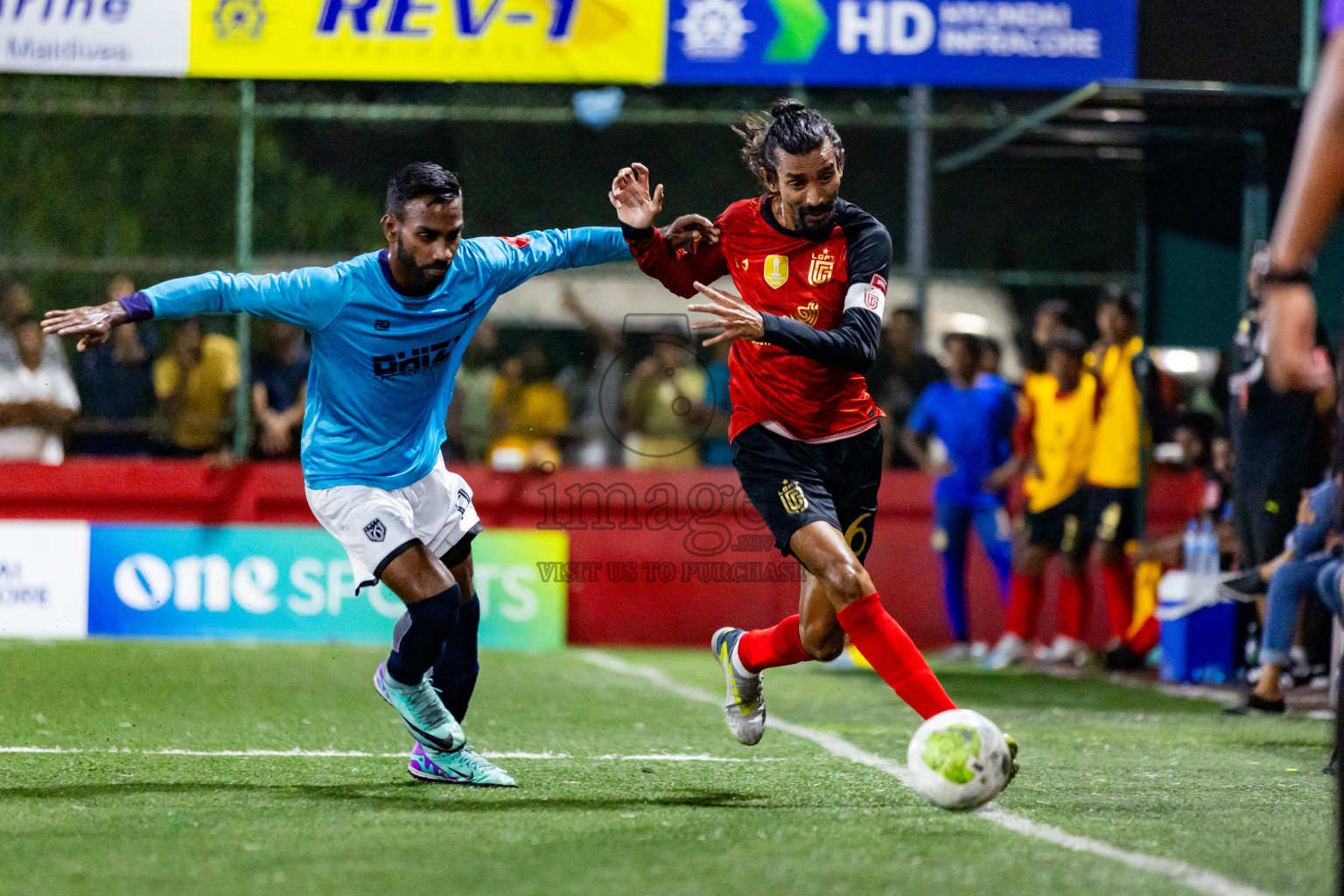 L Gan vs L Maamendhoo in Day 24 of Golden Futsal Challenge 2024 was held on Wednesday  , 7th February 2024 in Hulhumale', Maldives Photos: Nausham Waheed / images.mv