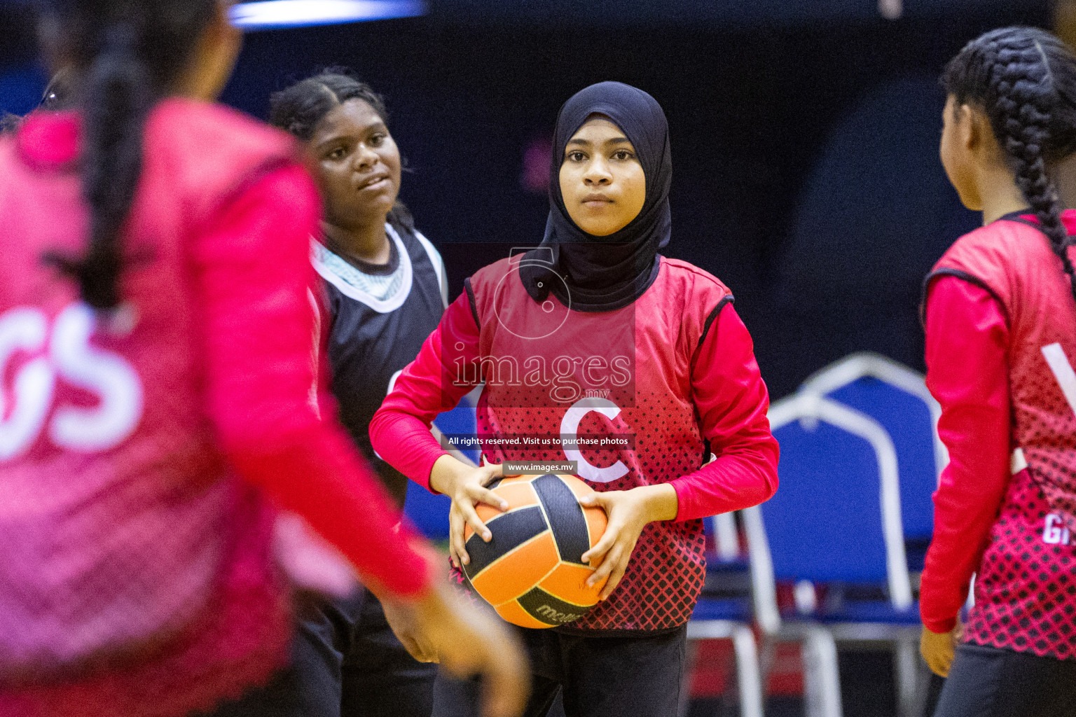 Day2 of 24th Interschool Netball Tournament 2023 was held in Social Center, Male', Maldives on 28th October 2023. Photos: Nausham Waheed / images.mv