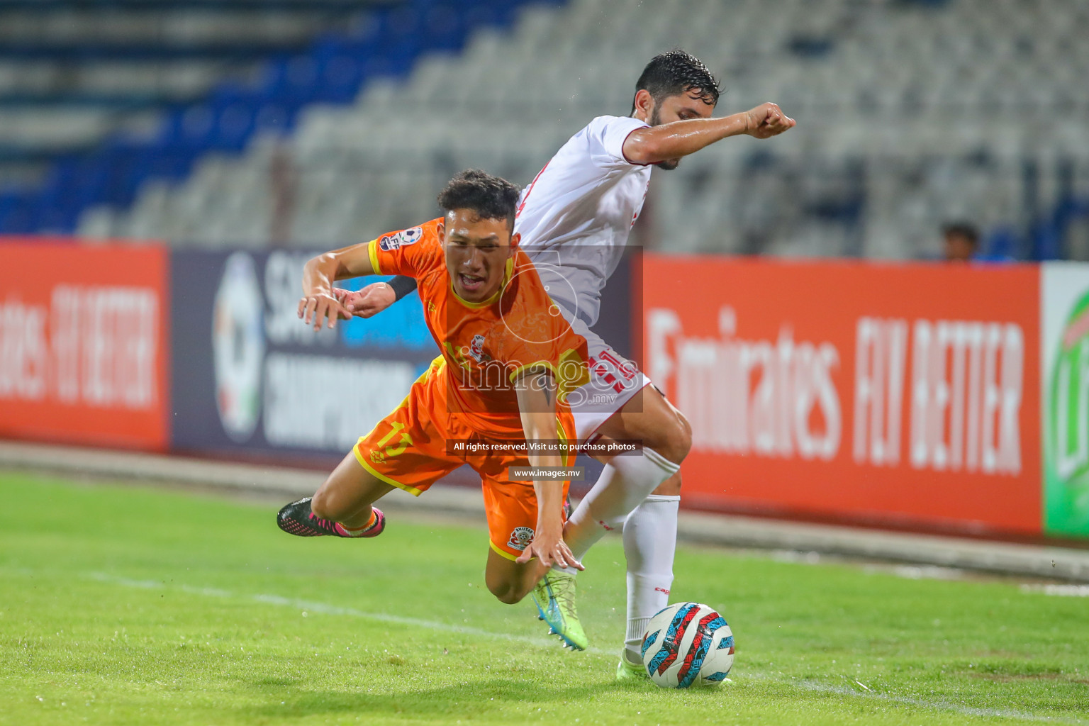 Bhutan vs Lebanon in SAFF Championship 2023 held in Sree Kanteerava Stadium, Bengaluru, India, on Sunday, 25th June 2023. Photos: Nausham Waheed, Hassan Simah / images.mv