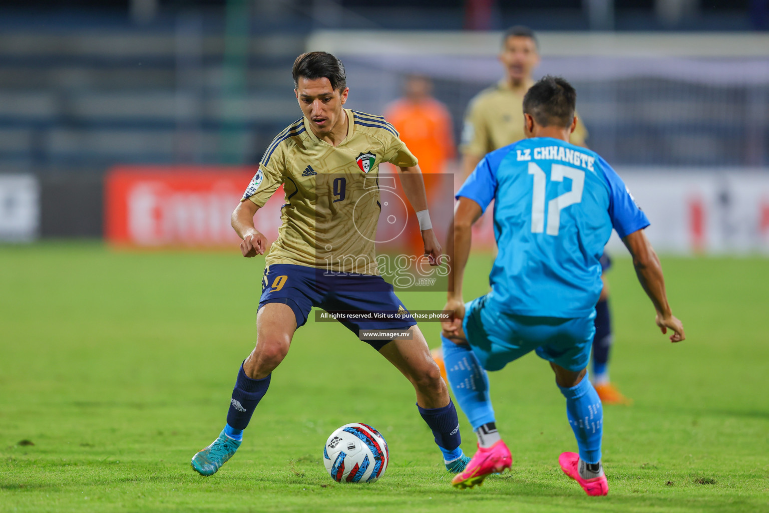 India vs Kuwait in SAFF Championship 2023 held in Sree Kanteerava Stadium, Bengaluru, India, on Tuesday, 27th June 2023. Photos: Nausham Waheed/ images.mv