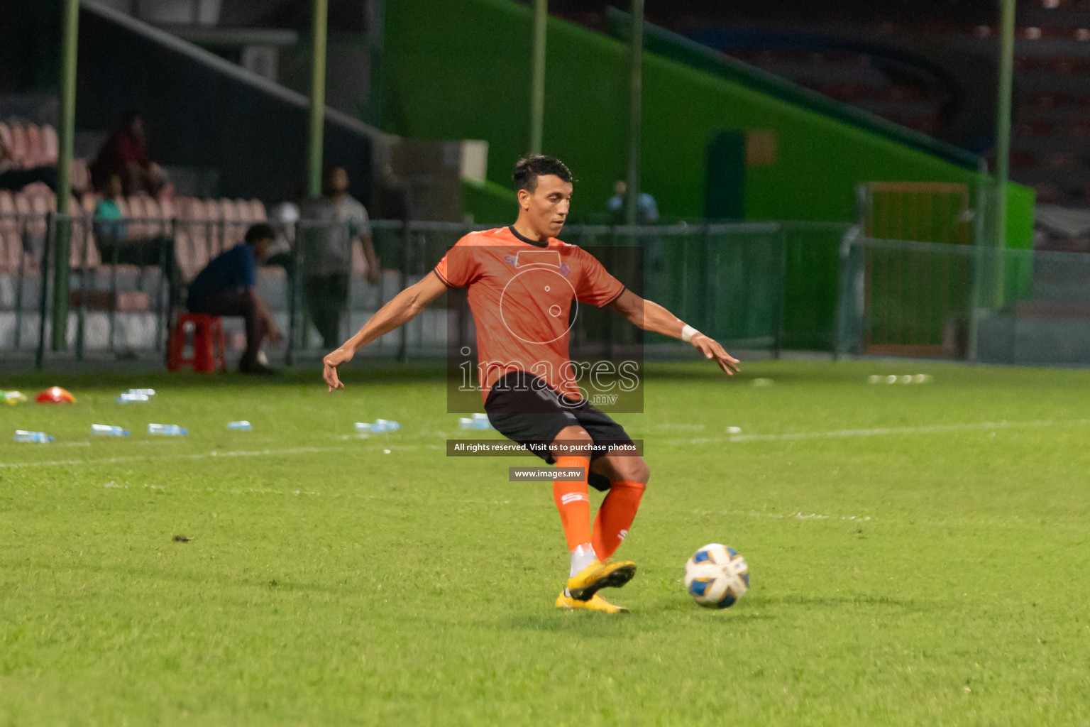 Club Eagles vs United Victory in Ooredoo Dhivehi Premier League 2021/22 on 07 July 2022, held in National Football Stadium, Male', Maldives