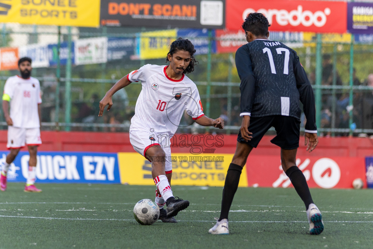 F Feeali VS F Dharanboodhoo in Day 13 of Golden Futsal Challenge 2024 was held on Saturday, 27th January 2024, in Hulhumale', Maldives Photos: Nausham Waheed / images.mv