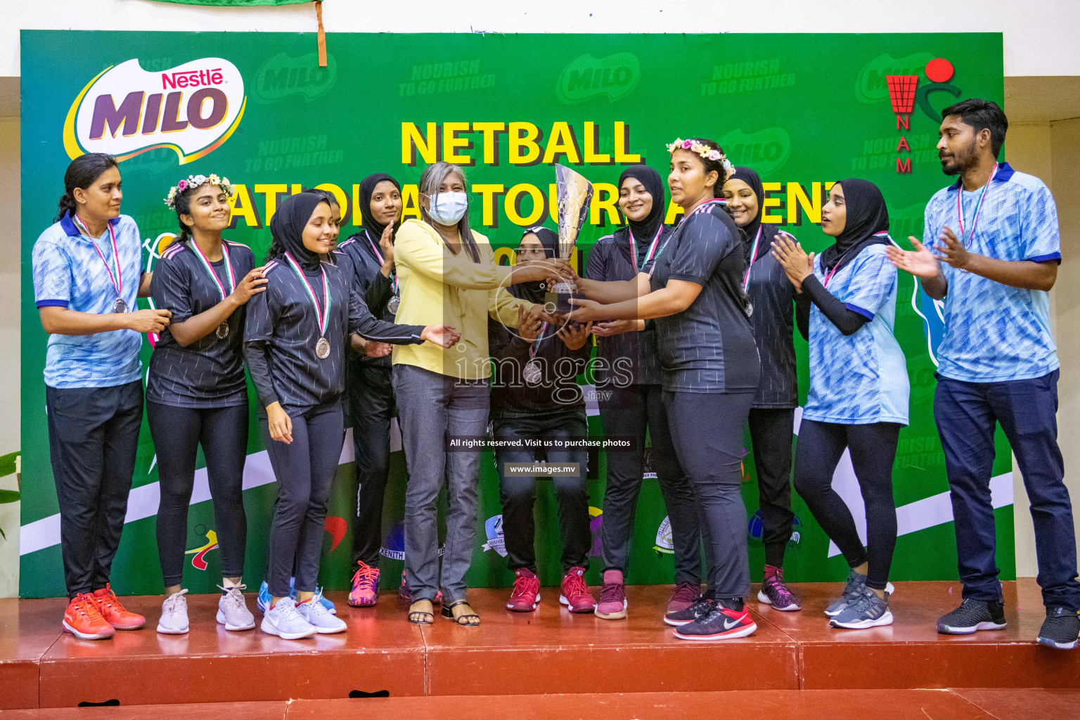 Kulhudhuffushi Youth & R.C vs Club Green Streets in the Finals of Milo National Netball Tournament 2021 (Women's) held on 5th December 2021 in Male', Maldives Photos: Ismail Thoriq / images.mv