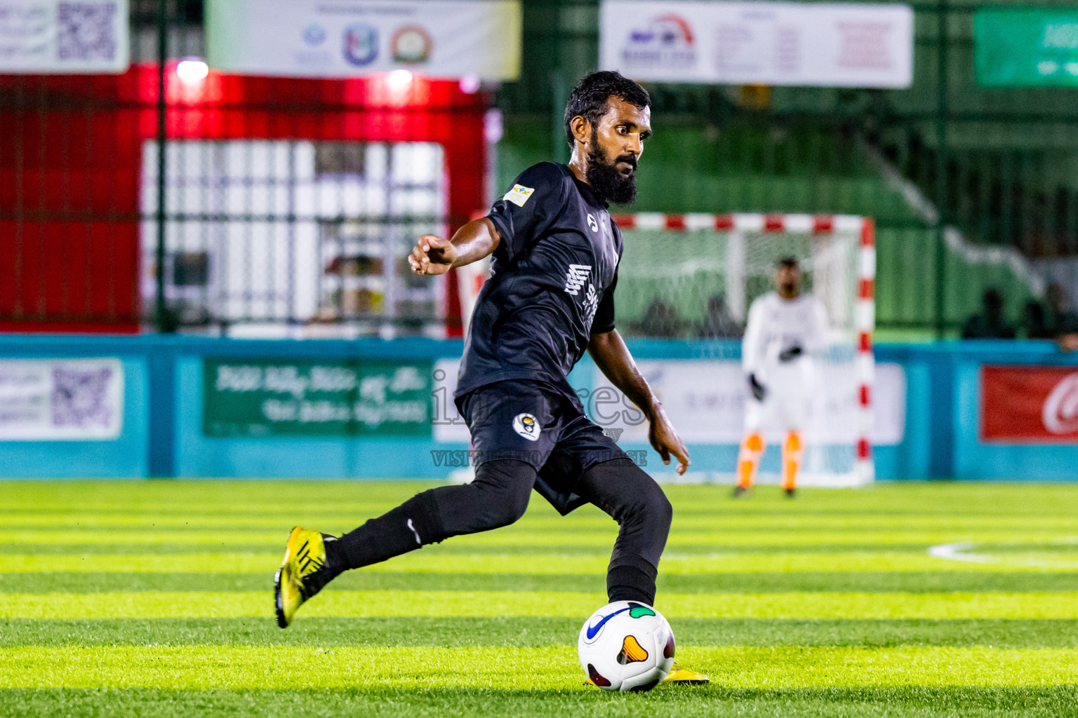 Much Black vs Raiymandhoo FC in Day 3 of Laamehi Dhiggaru Ekuveri Futsal Challenge 2024 was held on Sunday, 28th July 2024, at Dhiggaru Futsal Ground, Dhiggaru, Maldives Photos: Nausham Waheed / images.mv