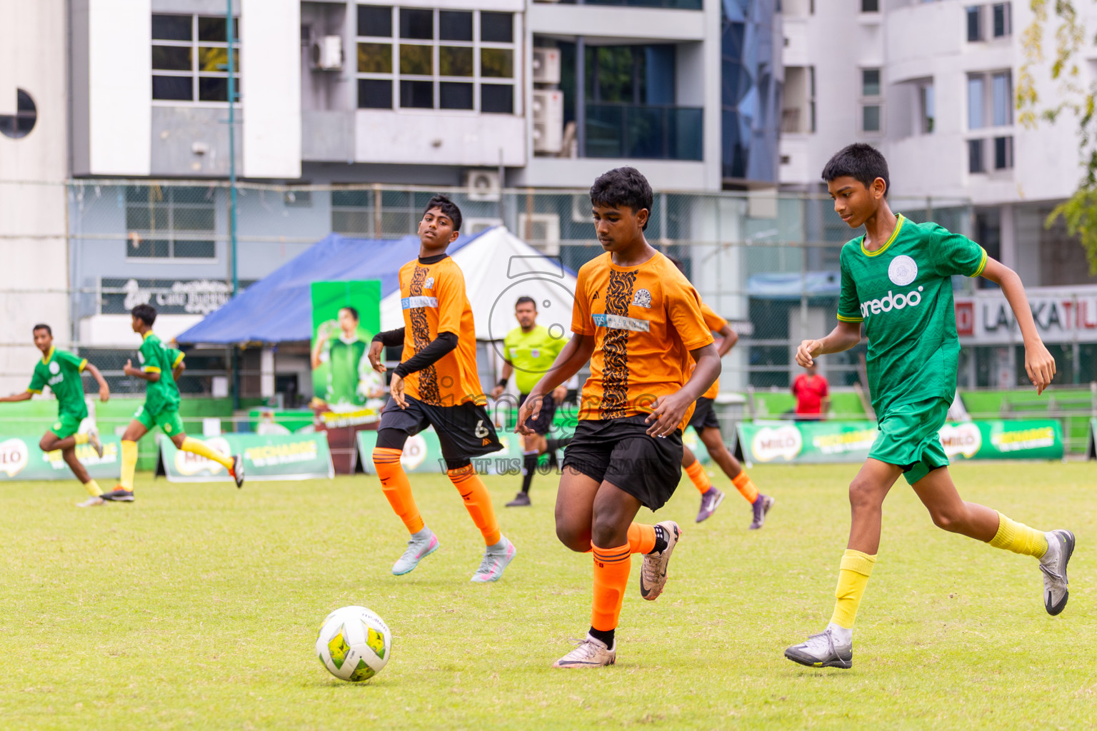 Day 2 of MILO Academy Championship 2025 (U14) was held on Friday, 31st October 2025 at Henveiru Football Grounds, Male', Maldives . 
Photos: Ismail Thoriq / images.mv