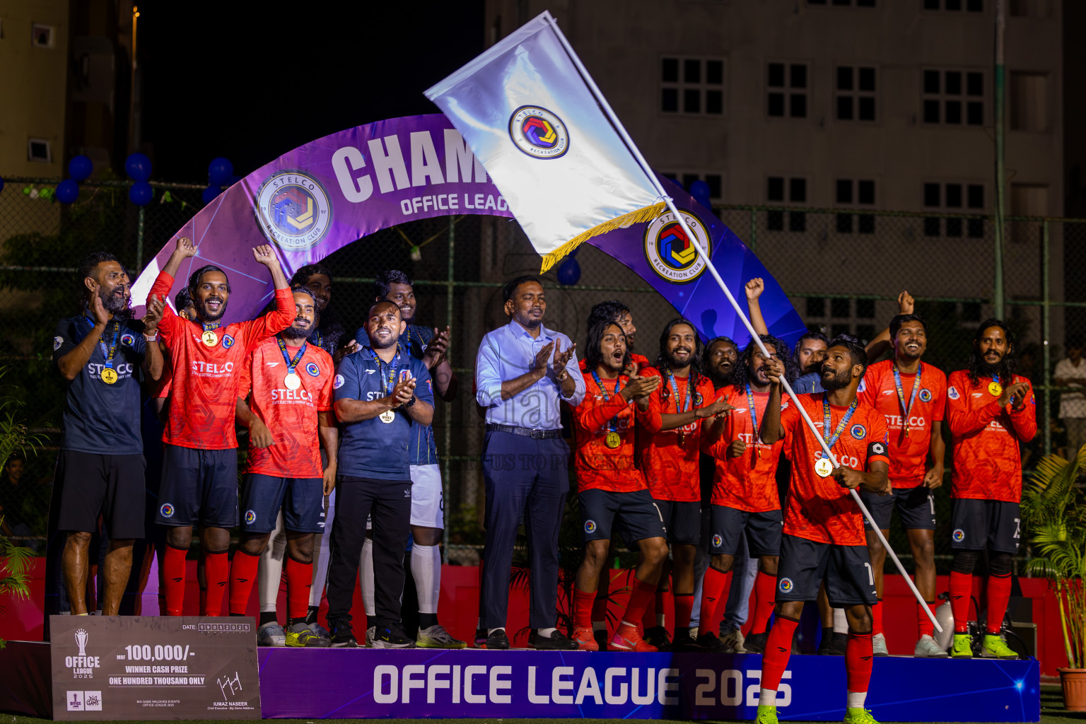 Police Club vs STELCO RC in the Final of Office League 2025 was held on Friday, 9th May 2025 in Hulhumale', Maldives. Photos: Ismail Thoriq / images.mv