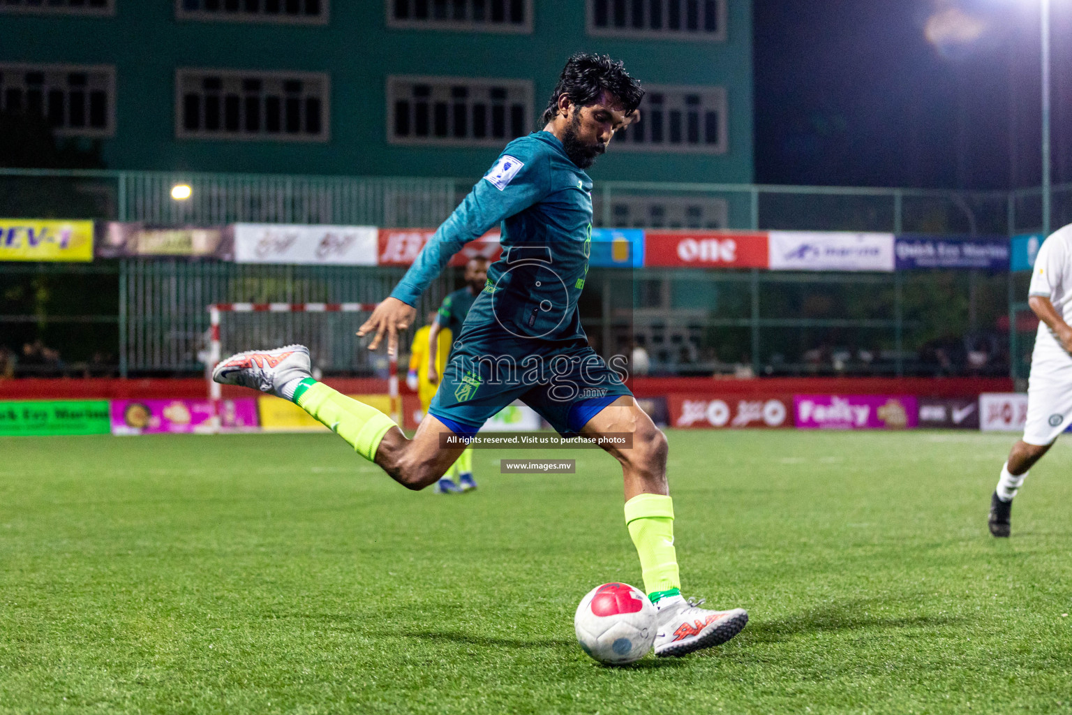 Th. Buruni vs Th. Thimarafushi in Day 6 of Golden Futsal Challenge 2023 on 10 February 2023 in Hulhumale, Male, Maldives