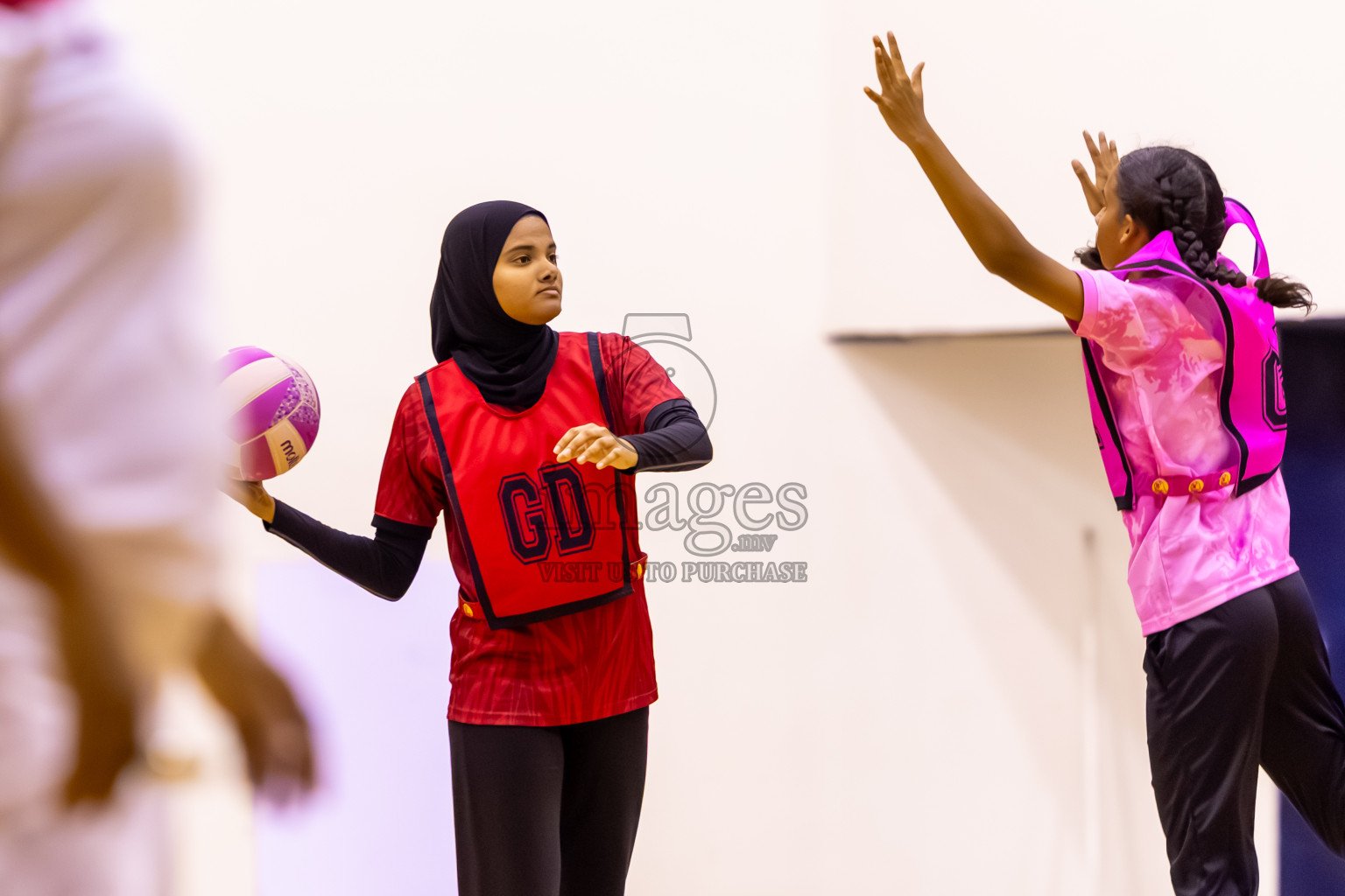 C Matrix vs Xenith SC in Day 7 of 24th Milo Netball Association Championship was held in Social Center at Male', Maldives on Sunday, 7th September 2025. Photos: Nausham Waheed / images.mv