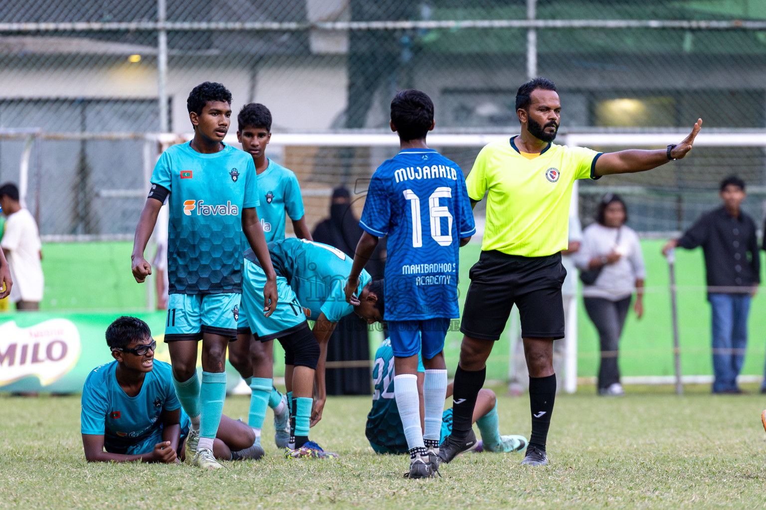 Day 2 of MILO Academy Championship 2024 held in Henveyru Stadium, Male', Maldives on Thursday, 1st November 2024. Photos:Hassan Simah / Images.mv