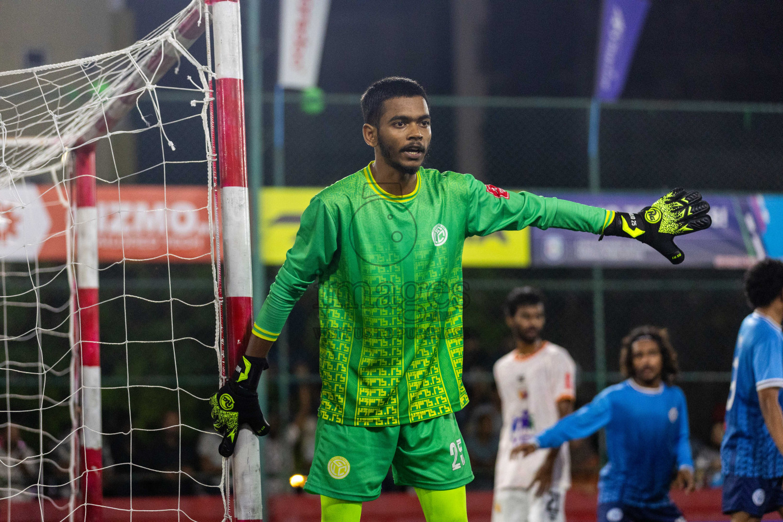 GA Gemanafushi vs GA Maamendhoo in Day 19 of Golden Futsal Challenge 2024 was held on Friday, 2nd February 2024 in Hulhumale', Maldives Photos: Nausham Waheed / images.mv