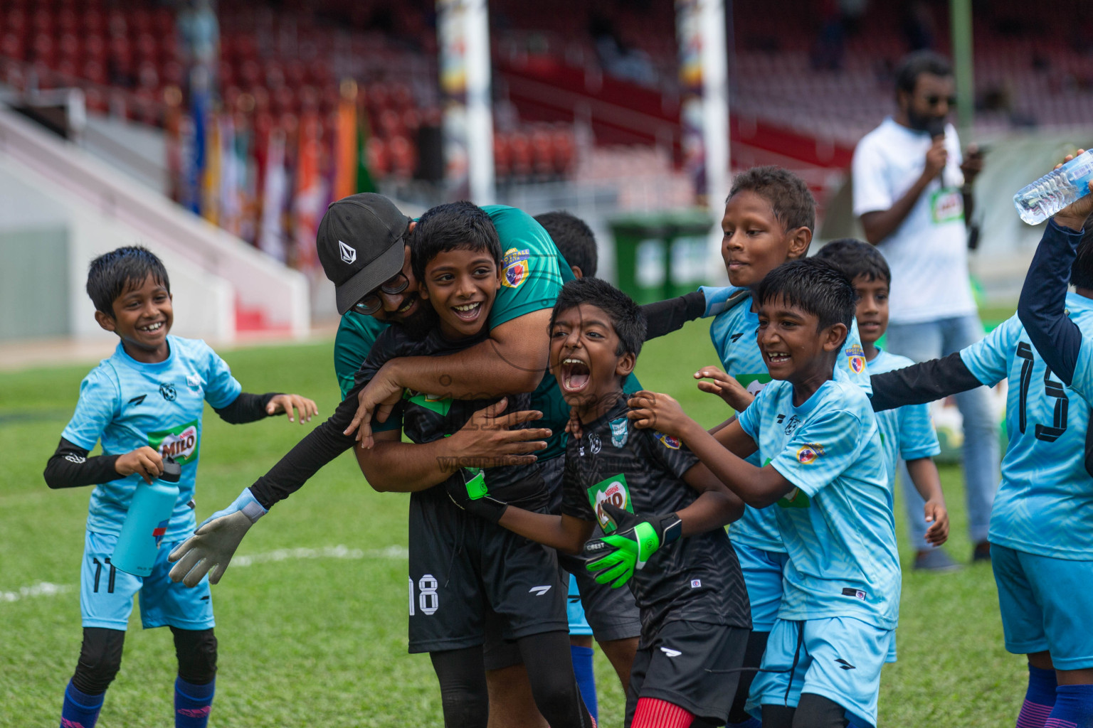 Day 2 of MILO Kids Football Fiesta was held at National Stadium in Male', Maldives on Saturday, 24th February 2024.