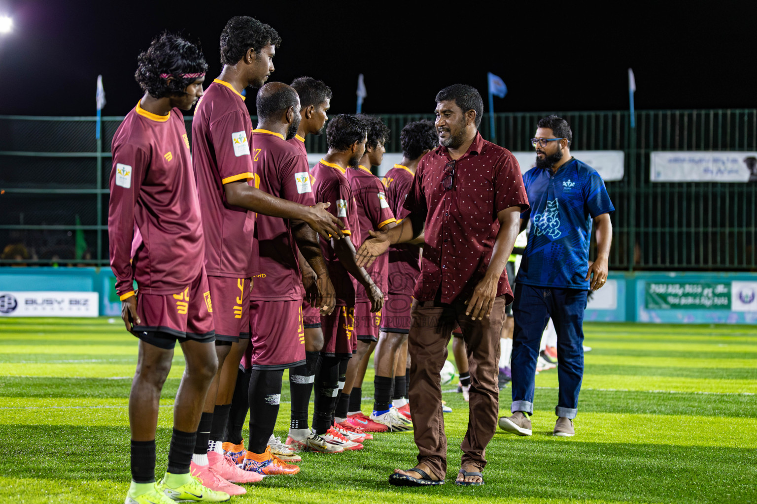 Ifhaams vs Comienzo fc in Semi Finals of Laamehi Dhiggaru Ekuveri Futsal Challenge 2025 was held on Sunday, 27th July 2025, at Dhiggaru Futsal Ground, Dhiggaru, Maldives Photos: Areef Adam / images.mv