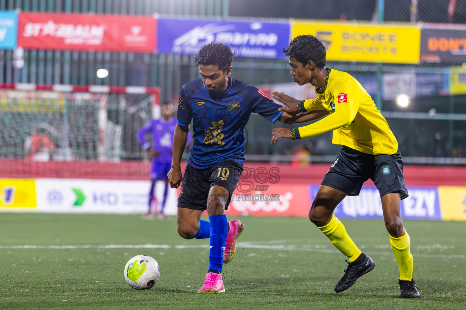 M Dhiggaru vs M Kolhufushi in Day 22 of Golden Futsal Challenge 2024 was held on Monday , 5th February 2024 in Hulhumale', Maldives
Photos: Ismail Thoriq / images.mv