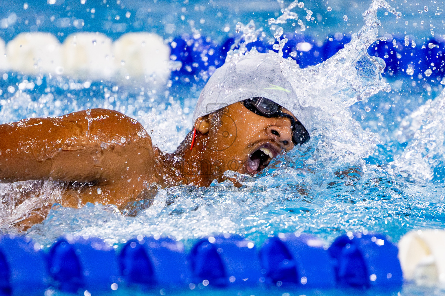 Day 3 of National Swimming Competition 2024 held in Hulhumale', Maldives on Sunday, 15th December 2024. Photos: Nausham Waheed/ images.mv