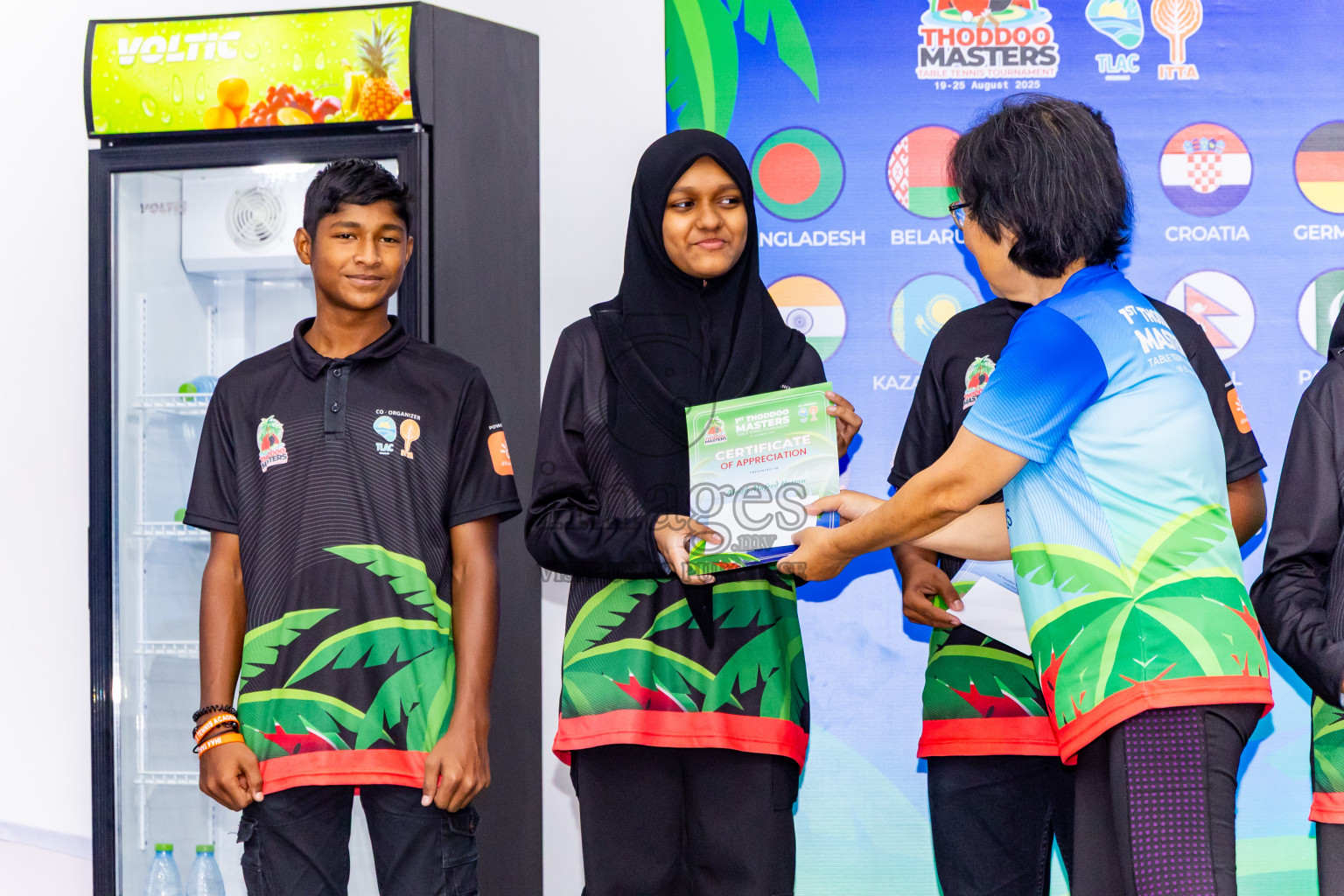 Day 4 of 1st Thoddoo Masters Table Tennis Tournament was held on Sunday, 24th August 2025 in AA Thoddoo, Maldives. Photos: Nausham Waheed / images.mv