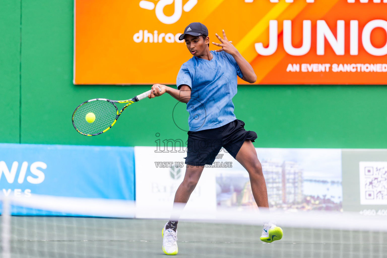 Day 2 of ATF Maldives Junior Open Tennis was held in Male' Tennis Court, Male', Maldives on Tuesday, 10th December 2024. Photos: Nausham Waheed / images.mv