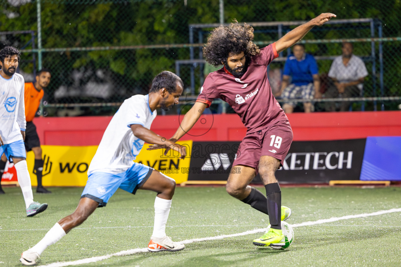 Smartown FC vs Maldives Post Limited in Day 7 of Office League 2025 was held on Tuesday, 22nd April 2025 in Hulhumale', Maldives. Photos: Ismail Thoriq / images.mv