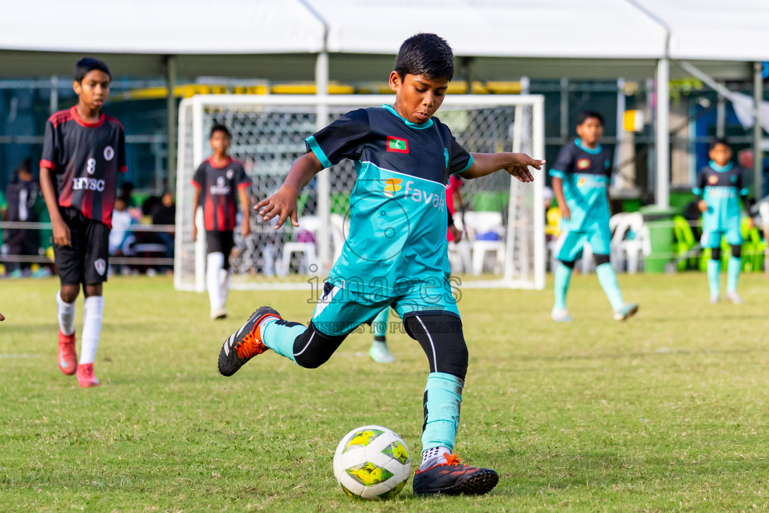 Day 2 of MILO Academy Championship 2025 (U-12) was held at Henveiru Stadium in Male', Maldives on Friday, 2nd May 2025. Photos: Nausham Waheed  / images.mv