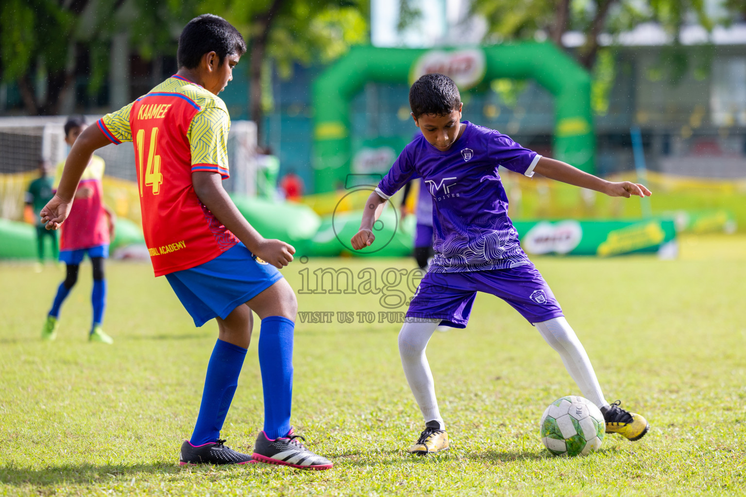 Day 2 of MILO Academy Championship 2024 - U12 was held at Henveiru Grounds in Male', Maldives on Friday, 5th July 2024. Photos: Mohamed Mahfooz Moosa / images.mv