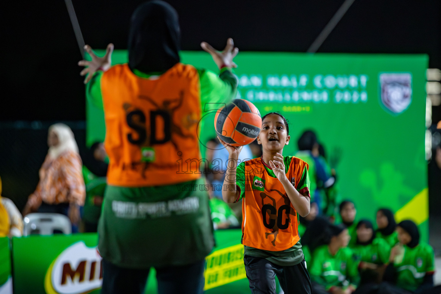 Day 1 of Milo Ramadan Half Court Netball Challenge on 21st March 2024, held in Central Park, Hulhumale, Male', Maldives