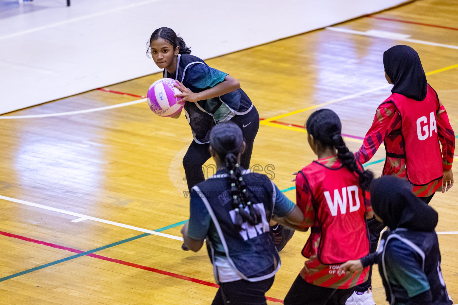 Day 13 of 26th Inter-School Netball Tournament 2025 was held in Social Center Indoor Hall on Saturday, 1st November 2025. 
Photos: Hassan Simah / images.mv