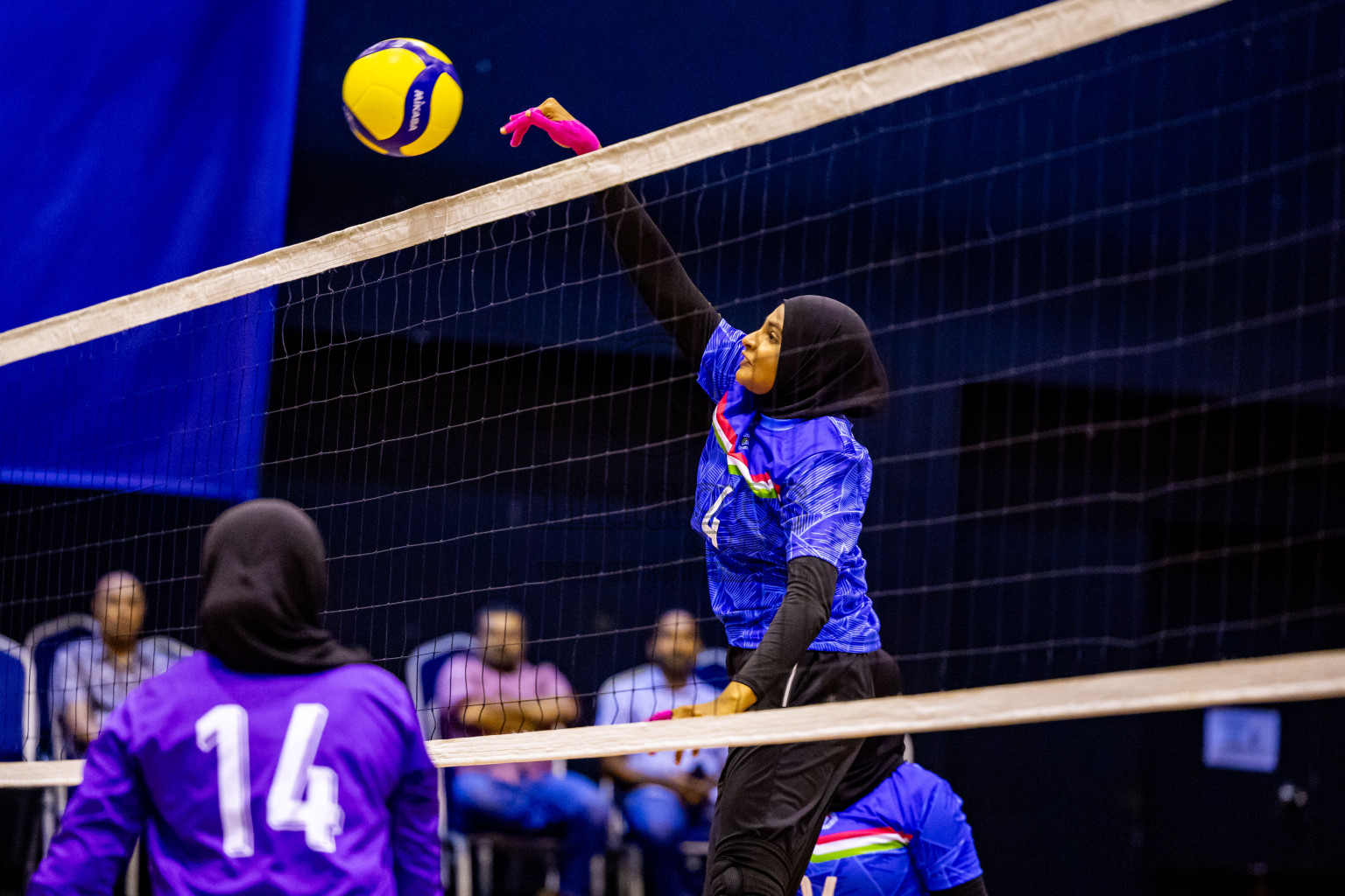 Semi Final of Women's Division of Milo VAM Cup 2024 held in Male', Maldives on Friday, 12th July 2024 at Social Center Indoor Hall Photos By: Nausham Waheed / images.mv