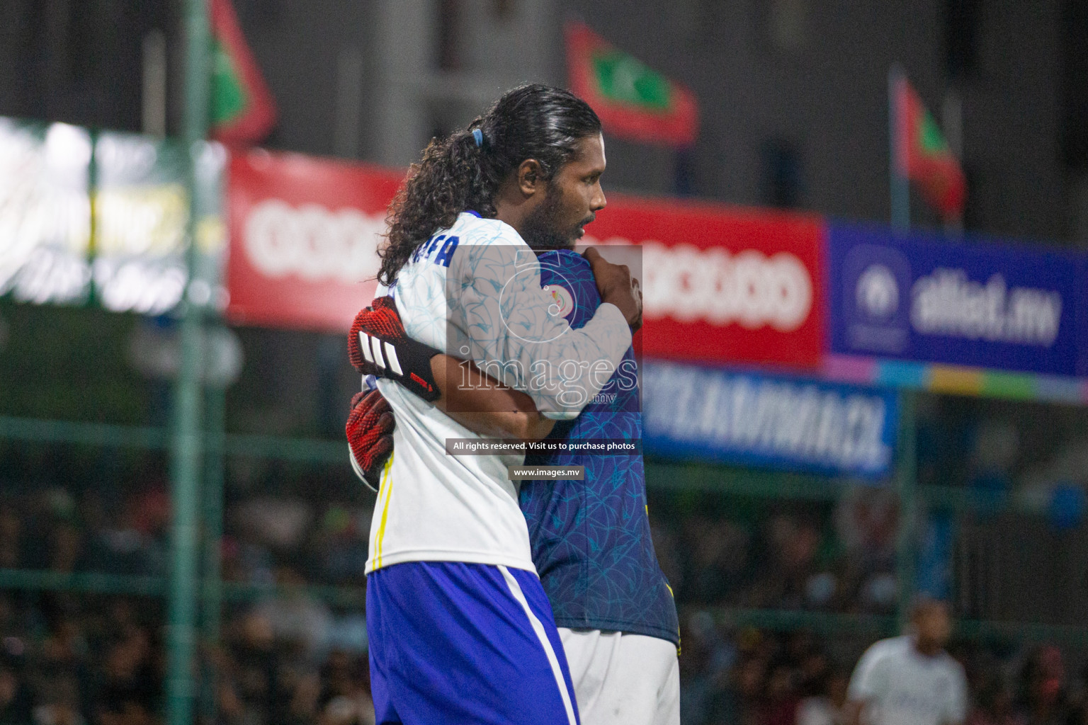 Prison Club vs MACL in the Quarter Finals of Club Maldives 2021 held at Hulhumale;, on 12th December 2021 Photos: Nasam / images.mv