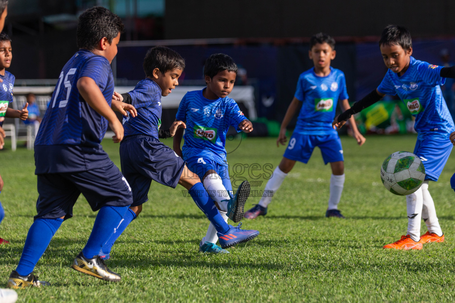 Day 1 of MILO Kids Football Fiesta was held at National Stadium in Male', Maldives on Friday, 23rd February 2024.