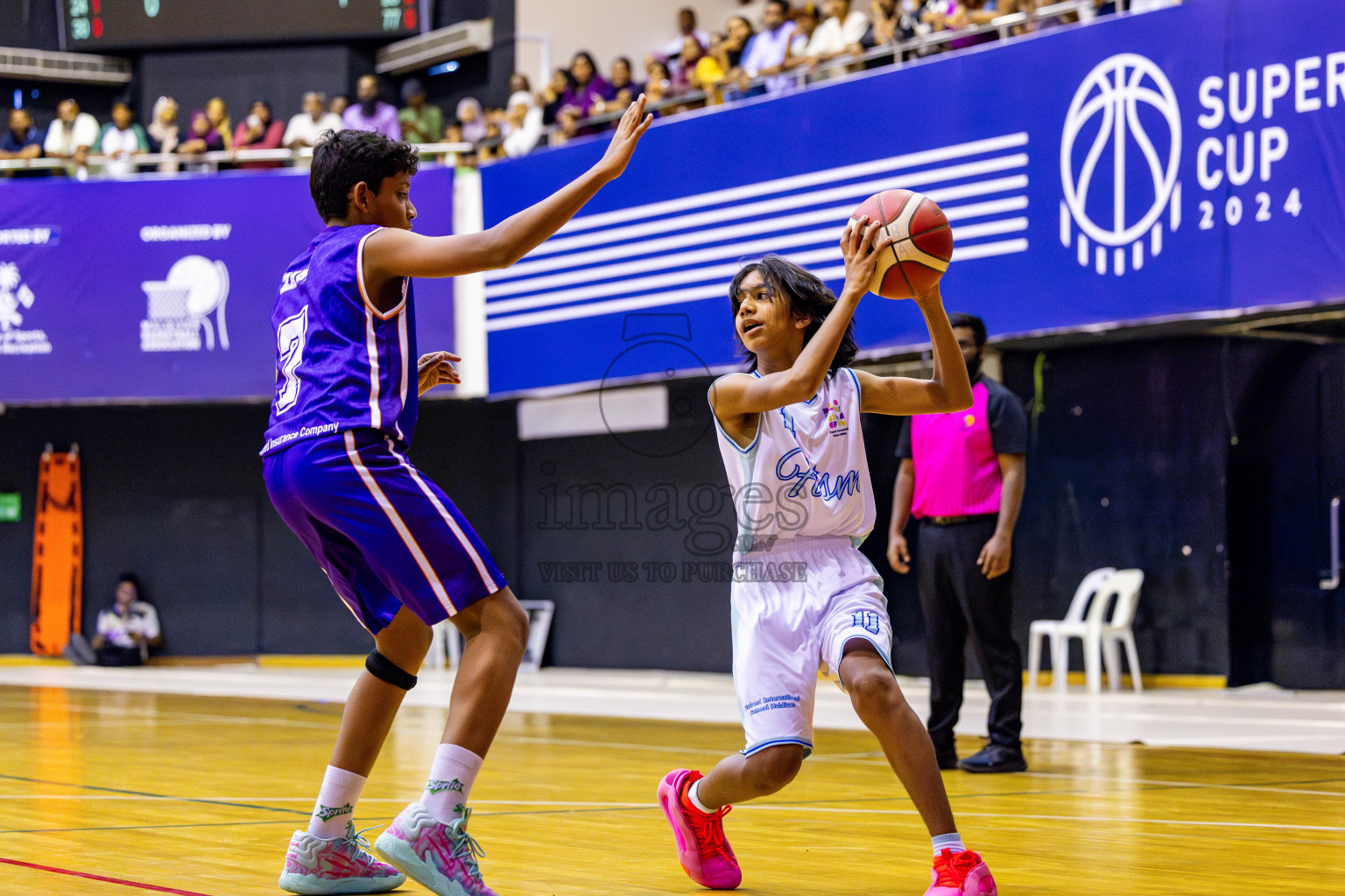 Ghiyasuddin International School vs Finland International School in day 28 of Junior Basketball Championship 2024 was held in Social Center, Male', Maldives on Thursday, 12th December 2024. Photos: Nausham Waheed / images.mv