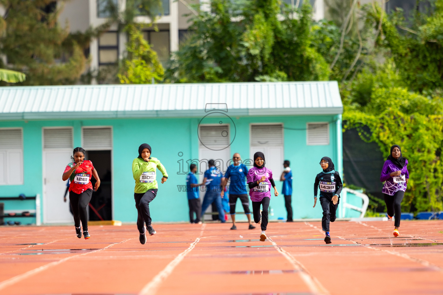 Day 1 of MWSC Interschool Athletics Championships 2024 held in Hulhumale Running Track, Hulhumale, Maldives on Saturday, 9th November 2024. 
Photos by: Ismail Thoriq / images.mv