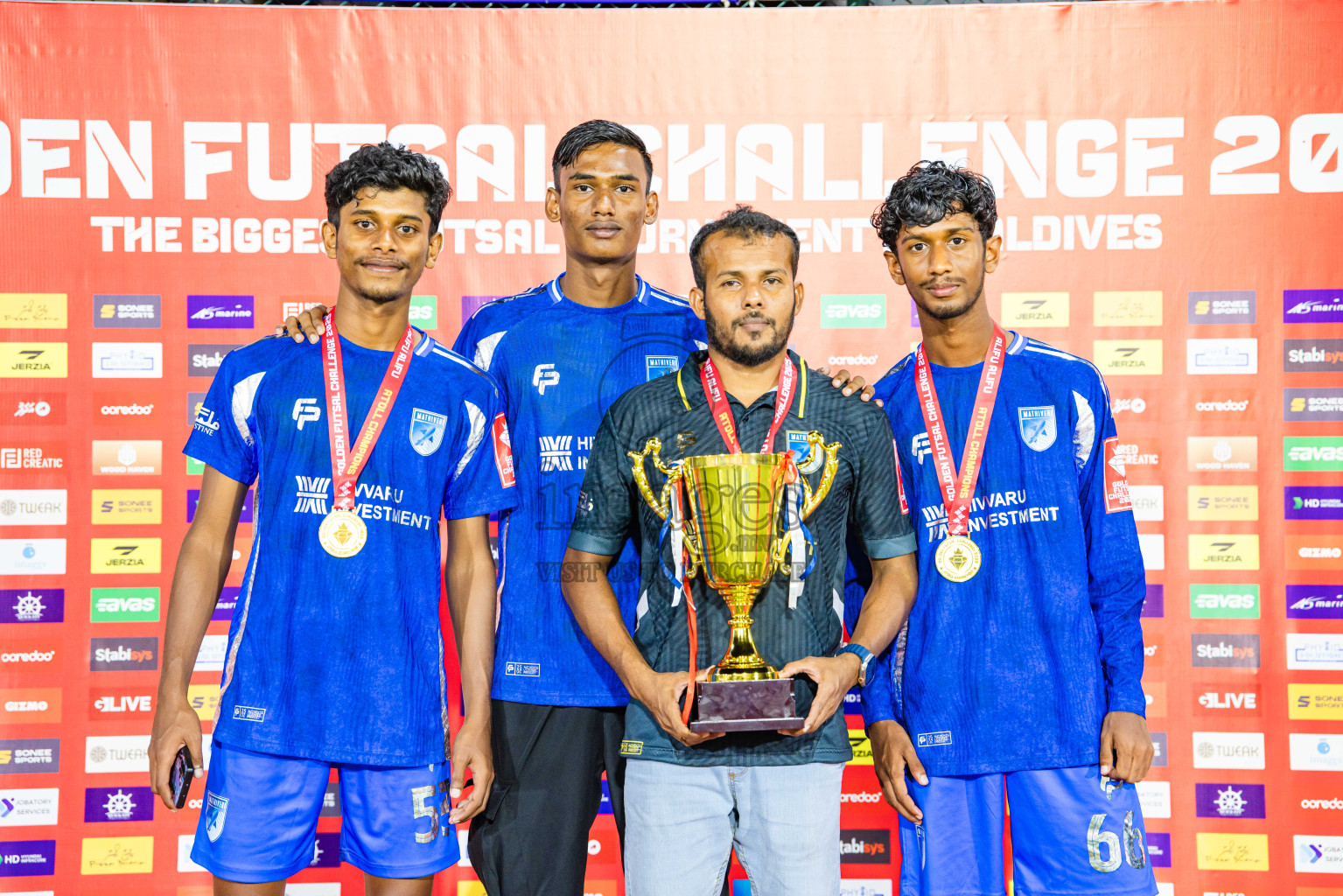 AA. Mathiveri VS AA. Thoddoo in Atoll Round Final on Day 20 of Golden Futsal Challenge 2025 was held on Thursday, 23rd January 2025, in Hulhumale', Maldives. Photos: Abdulla Abeed / images.mv