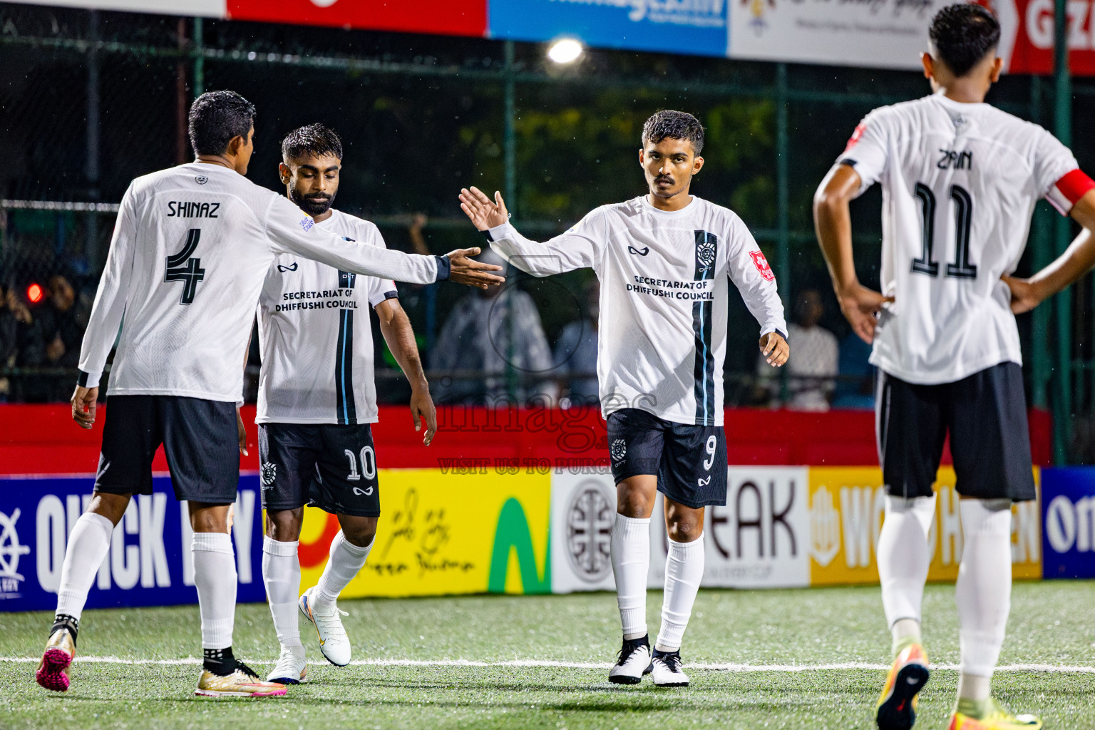 K Himmafushi vs K Dhiffushi in Day 10 of Golden Futsal Challenge 2025 was held on Tuesday, 14th January 2025, in Hulhumale', Maldives Photos: Nausham Waheed / images.mv