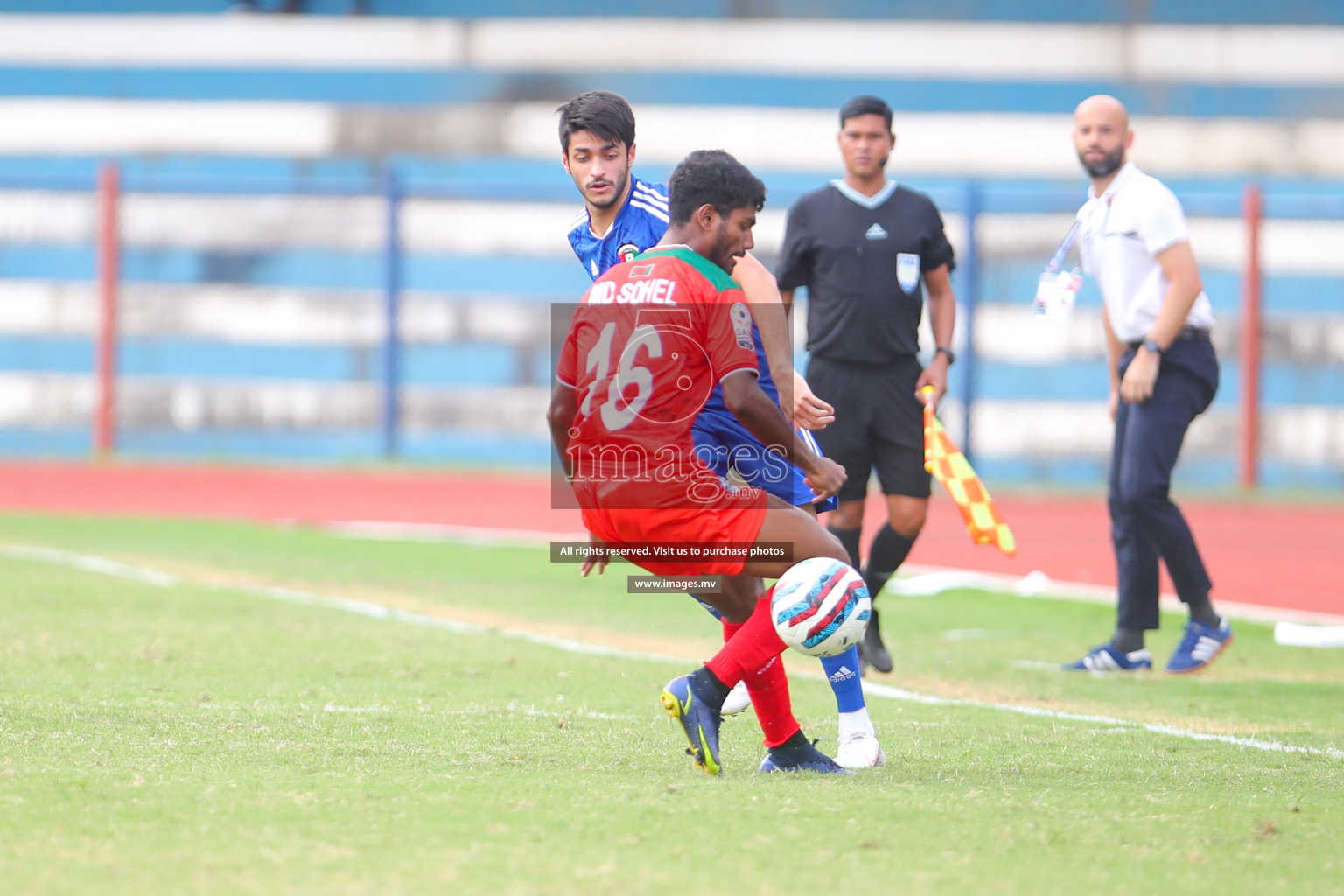 Kuwait vs Bangladesh in the Semi-final of SAFF Championship 2023 held in Sree Kanteerava Stadium, Bengaluru, India, on Saturday, 1st July 2023. Photos: Nausham Waheed, Hassan Simah / images.mv