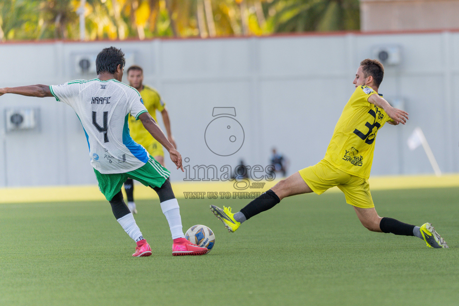 Semi Finals Match 02 Huss Songun FT VS Velaa Sports Club in Day 8 of Eydhafushi Cup 2025 held in Eydhafushi Football Stadium at B. Eydhafushi, Maldives on Saturday, 13th September 2025. Photos: Arif Rasheed / images.mv