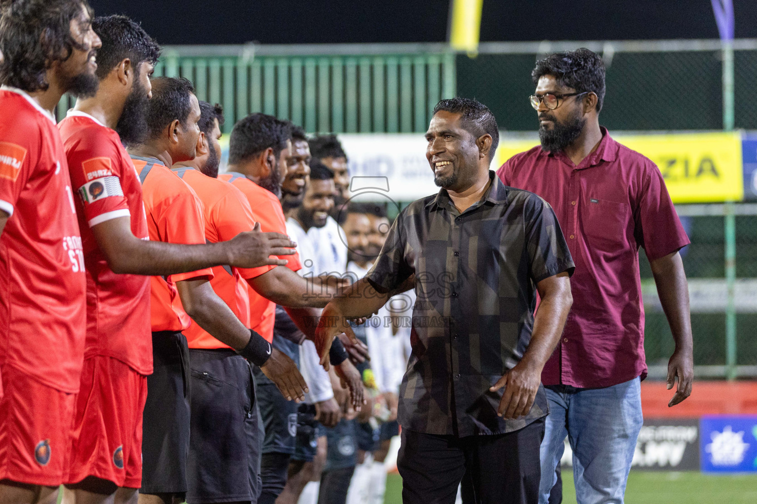 F Dharanboodhoo vs F Nilandhoo in Day 17 of Golden Futsal Challenge 2024 was held on Wednesday, 31st January 2024, in Hulhumale', Maldives Photos: Nausham Waheed / images.mv