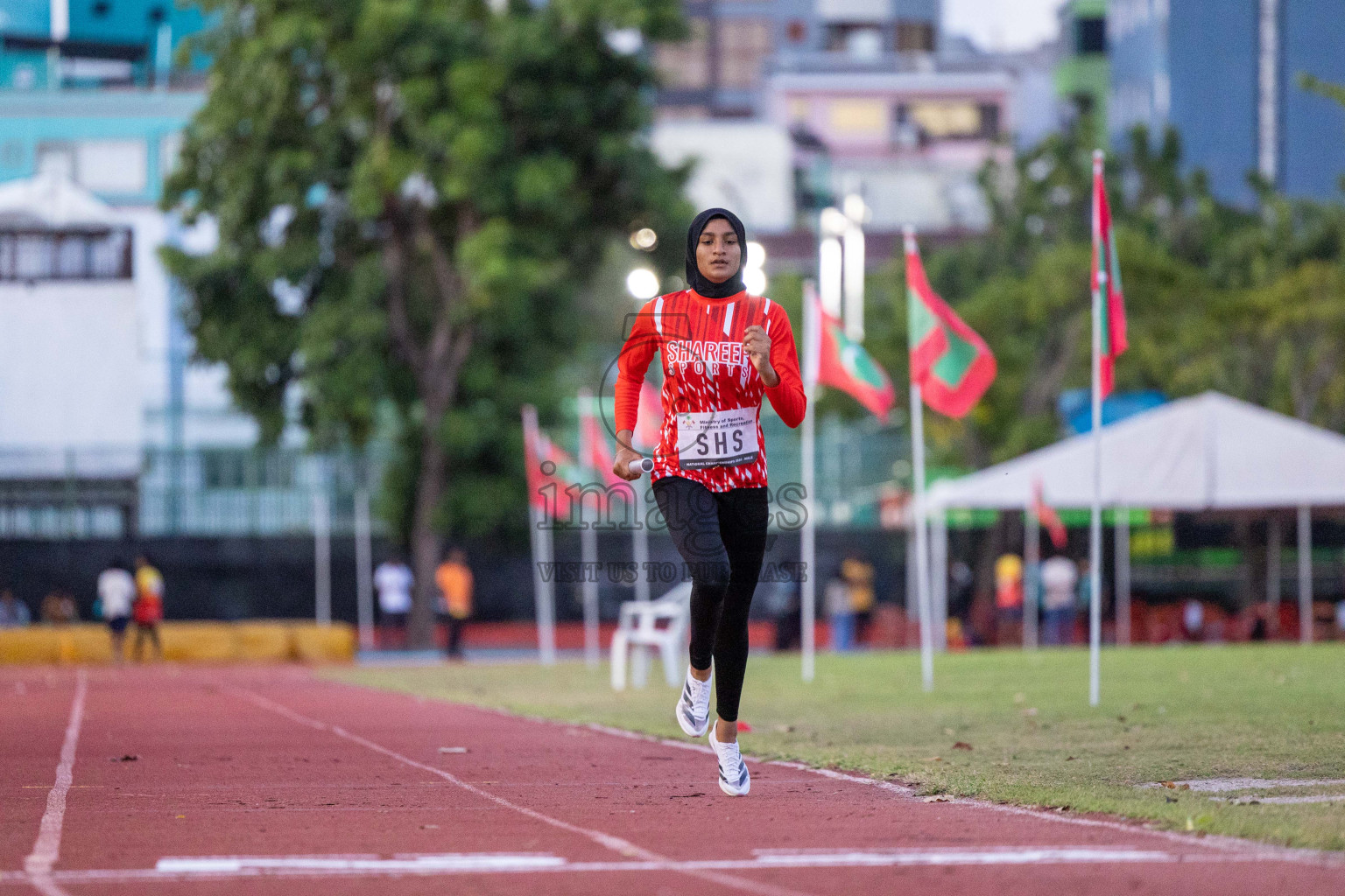 Day 2 of 33rd National Athletics Championship was held in Ekuveni Track at Male', Maldives on Friday, 6th September 2024.
Photos: Ismail Thoriq  / images.mv