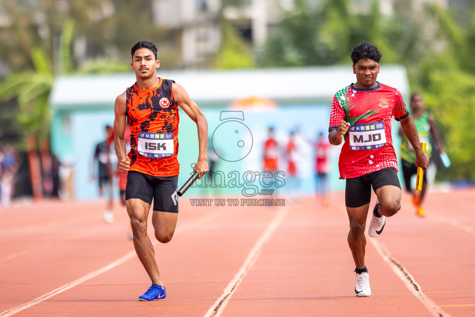 Day 5 of MWSC Interschool Athletics Championships 2024 held in Hulhumale Running Track, Hulhumale, Maldives on Wednesday, 13th November 2024. Photos by: Raif Yoosuf / Images.mv