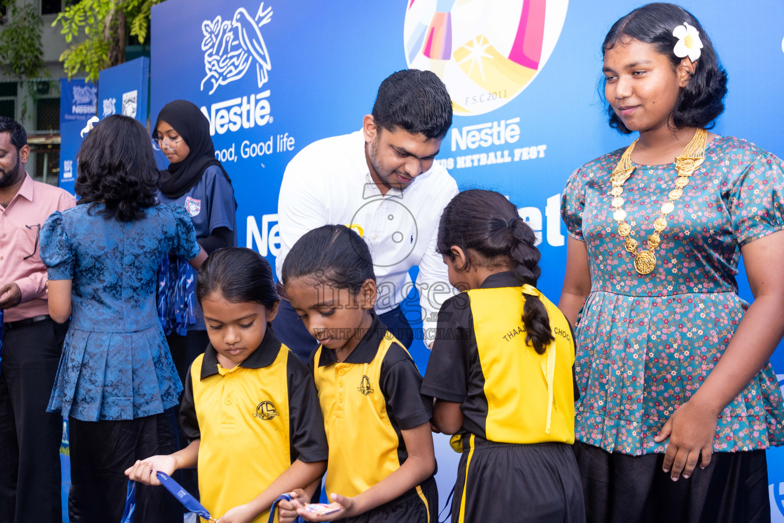 Day 3 of Nestle' Kids Netball Fiesta 2023 held in Henveyru Stadium, Male', Maldives on Saturday, 2nd December 2023. Photos by Nausham Waheed / Images.mv