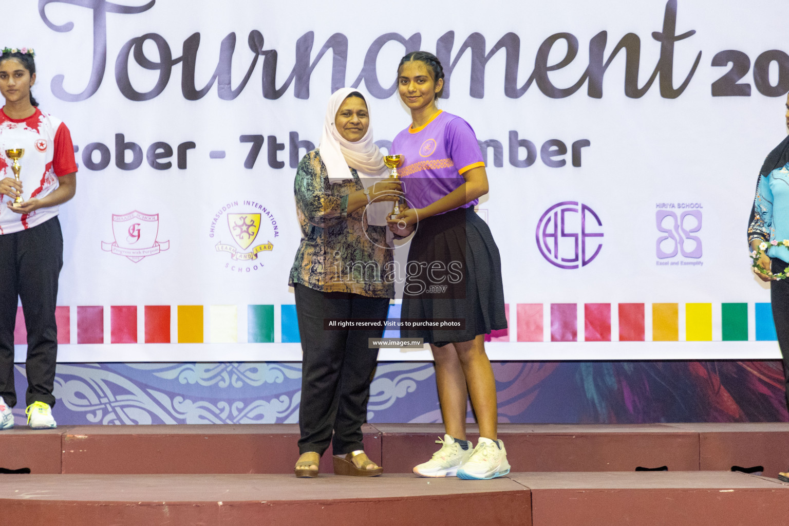 Final of 24th Interschool Netball Tournament 2023 was held in Social Center, Male', Maldives on 7th November 2023. Photos: Nausham Waheed / images.mv