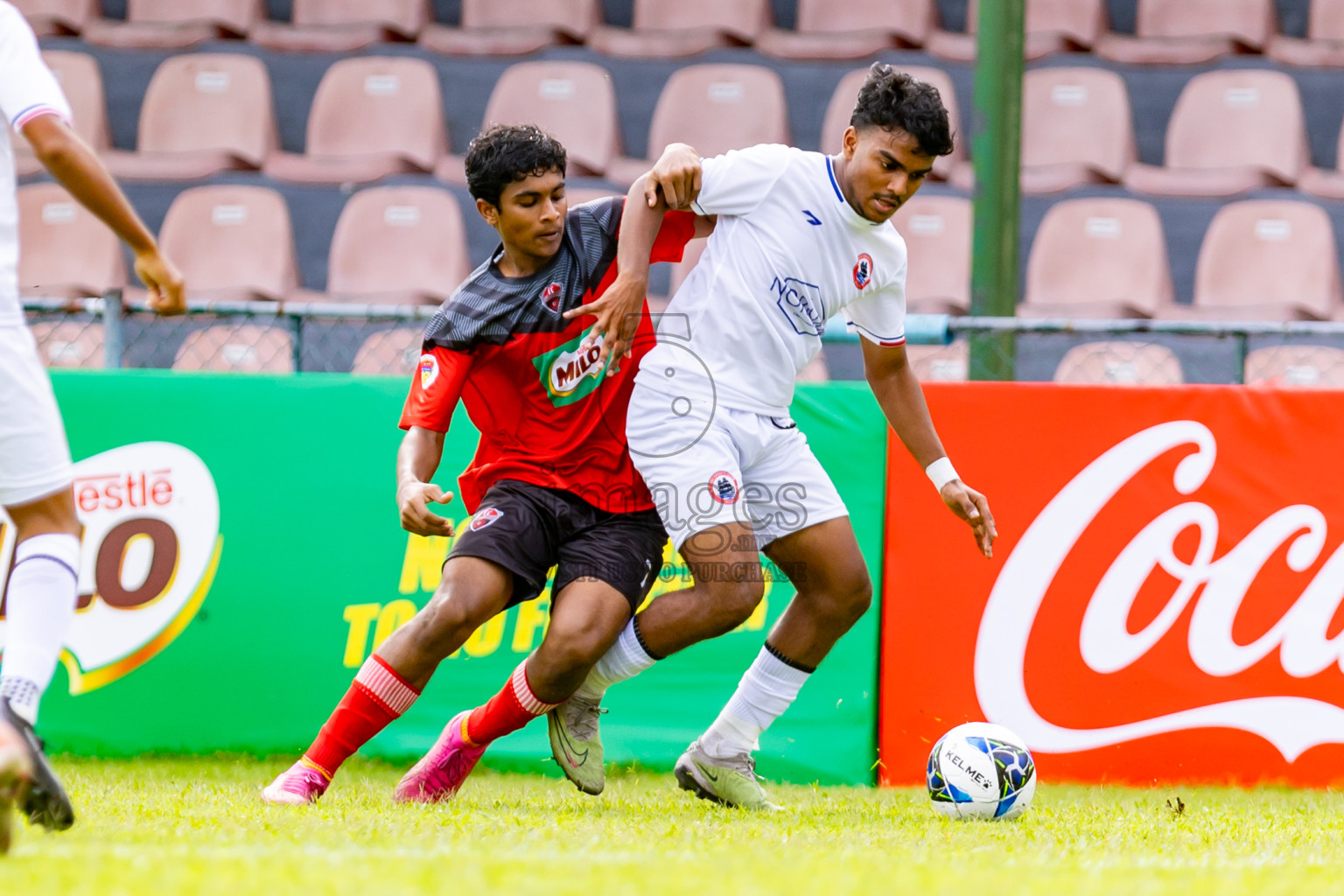 TC Sports Club vs Ode Sports Club in day 1 of Under 19 Youth Championship 2024 was held at National Stadium in Male', Maldives on Sunday, 9th June 2024. Photos: Nausham Waheed / images.mv