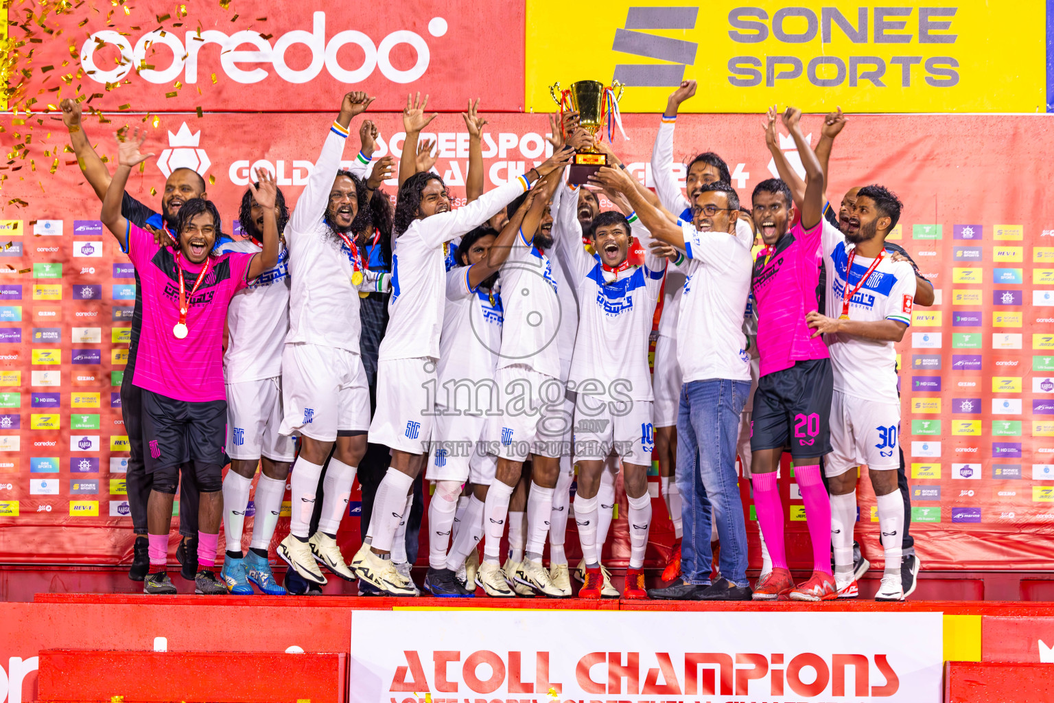 S Feydhoo vs S Hithadhoo in Day 26 of Golden Futsal Challenge 2024 was held on Friday , 9th February 2024 in Hulhumale', Maldives
Photos: Ismail Thoriq / images.mv