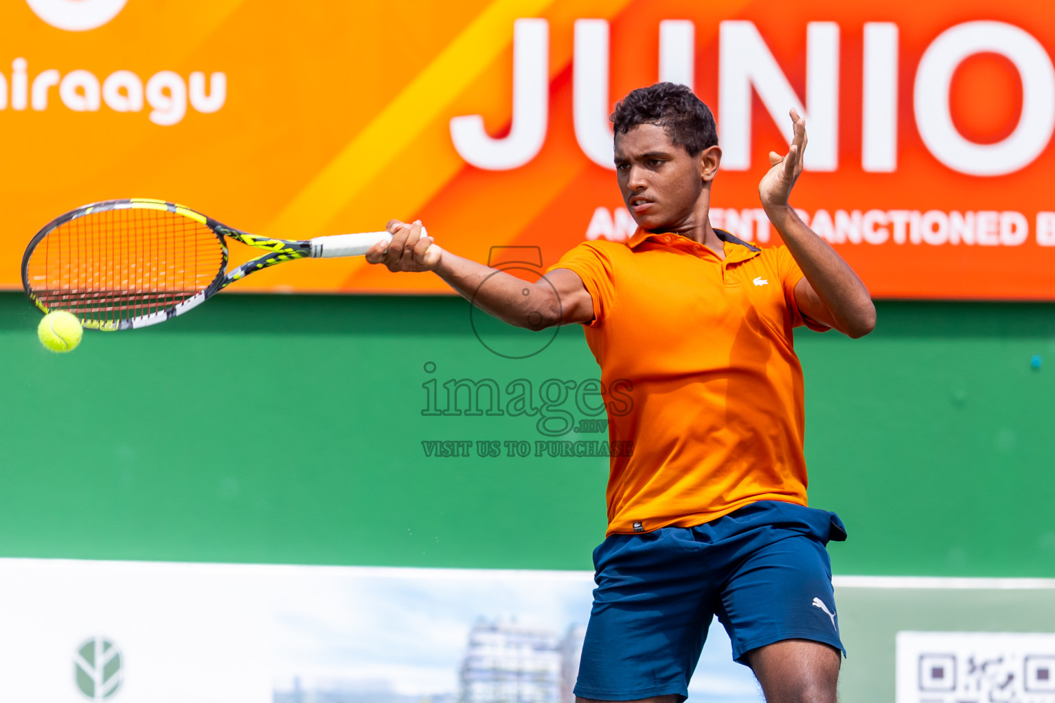 Day 8 of ATF Maldives Junior Open Tennis was held in Male' Tennis Court, Male', Maldives on Thursday, 19th December 2024. Photos: Nausham Waheed/ images.mv